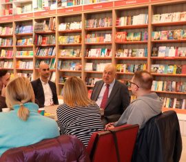 We organized a meeting of Book Club members with Chingiz Abdullayev
